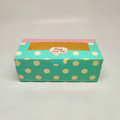 CMYK reciclou o punho que do produto comestível de caixas de presente de papel o cartão feito sob encomenda leva embora a caixa de bolo