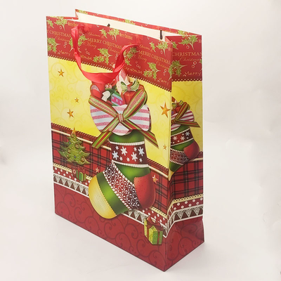 Luxury Custom Printed Shopping Gift Paper Bag With Logo Airtight Waterproof