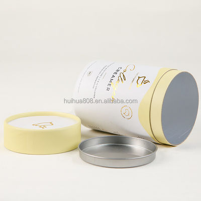 Food Grade Tea Paper Jar Customized Craft Paper Bio-degradable Cylinder Carton Packaging Tube Sealed Moisture-proof Chewing Gum