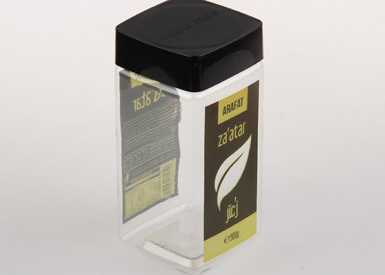 Os PP tampam recipientes de armazenamento transparentes claros do chá/café dos frascos 880ml do animal de estimação