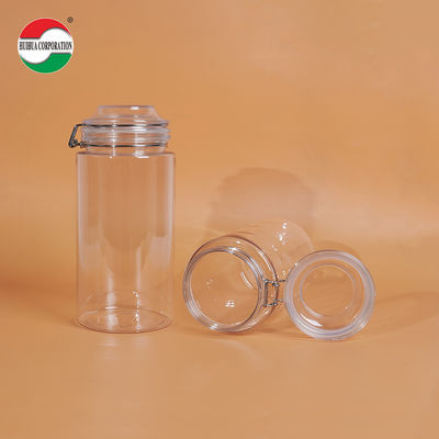 1660ML Garrafas de PET transparentes Jarras de plástico para alimentos Garrafas de plástico transparentes para embalagens sustentáveis e ecológicas