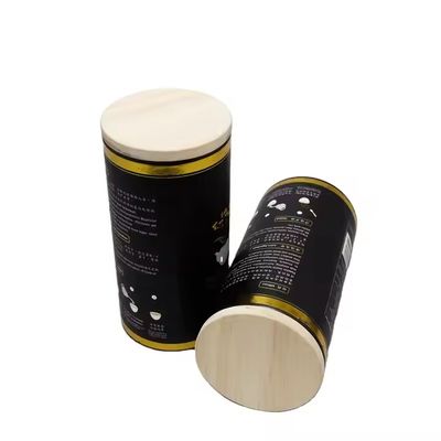 Kraft Paper Airtight Tea Container with Cork Lid Cylinder Packaging Tube for Food Candies Crafts Cookies Embossed Surface