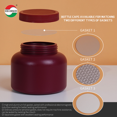 Clear Plastic Cylinder 1000ml HDPE Bottle for Weed Packaging PET Can with Good Sealing and Food Grade Material HDPE1000