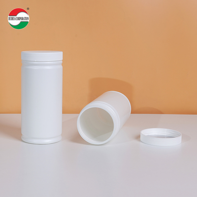 1000ML Clear Plastic Cylinder HDPE Bottle With Screw Lid For Health Products Packaging HMD1000-88 Eco-Friendly