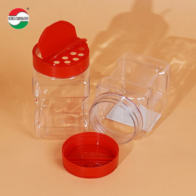 HUIHUA Factory Wholesale Price PET Plastic Spice Jar with Screen Printing for Cookware Salt Pepper Chili Container de temperos