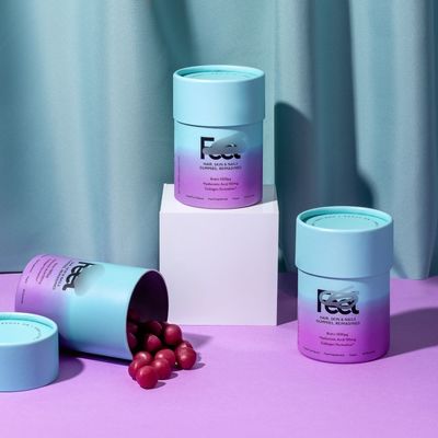 Custom Printed Kraft Paper Cylinder Tube Eco-Friendly Bio-Degradable Packaging for Tea Coffee Cookies Cereal Candy Gifts Cards