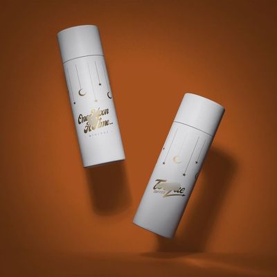 Customizable Eco Kraft Paper Tube with Metal Lid for Biodegradable Cylinder Packaging