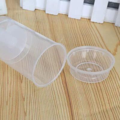 Food Grade Custom Push Pop Cake PET Tube Plastic Packaging Sushi Push Pop Container Cylinder Push Up Tube Packing