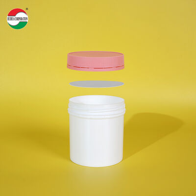 HDPE Plastic Vitamin Bottle Food Grade Jar Wide Mouth Manufacturing Wholesale Cylinder Screw Top