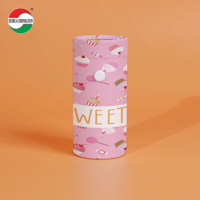Bloqueio para crianças Impressão personalizada Eco-friendly Biodegradável Kraft Papel Canisters Cartão Containers Portas Logotipo personalizado