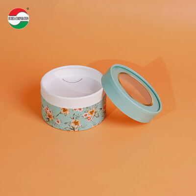 Logotipo personalizado Impresso Biodegradável Redondo Cosmético Borracha de Papel Solta Jar Caixa Redonda Cilindro Filtro Tubos de Papel Canister Top Shaker