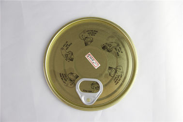 99 milímetros de material aberto fácil dourado do produto comestível da tampa EOE da lata de lata