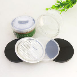 Embossing Logo Clear Plastic Cylinder , Flower Easy Open Pop Top Aluminum EOE Lid Plastic Can