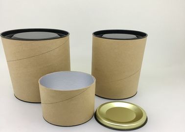 Tubo de papel antiferrugem que empacota com os recipientes do cilindro do papel da tampa do metal/lata do chá