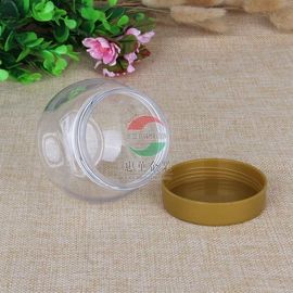 frasco 225ml plástico transparente pequeno para o fruto/cookies secos impermeáveis