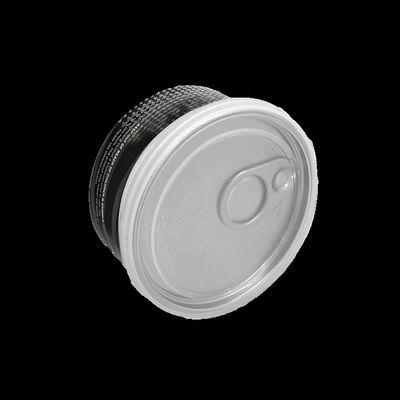 Tampa aberta fácil plástica clara de Alu das latas do chá 33mm da bolha