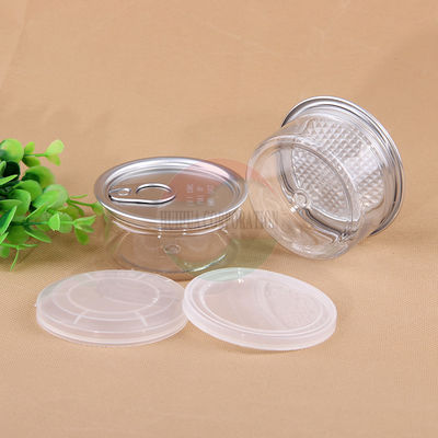 a criança da especiaria da erva daninha 55ml impermeabiliza frascos claros do animal de estimação com a tampa aberta fácil